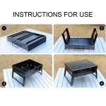 7-SOGA 2X Portable Mini Folding Thick Box-type Charcoal Grill for Outdoor BBQ Camping