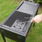 6-SOGA 2X 66cm Portable Folding Thick Box-Type Charcoal Grill for Outdoor BBQ Camping