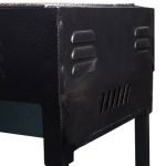 8-SOGA 2X 66cm Portable Folding Thick Box-Type Charcoal Grill for Outdoor BBQ Camping