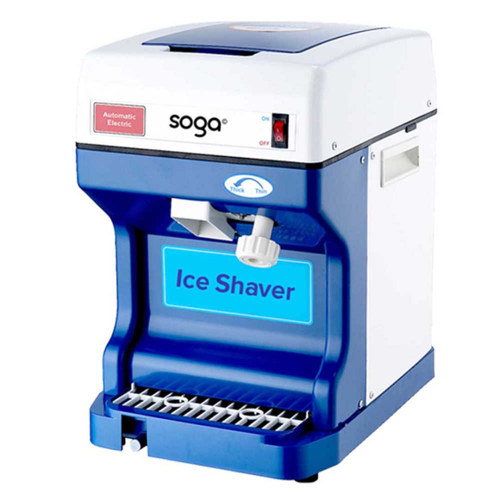 1-SOGA Ice Shaver Commercial Electric Stainless Steel Ice Crusher Slicer Machine 120KG/h