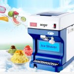 3-SOGA 2X Ice Shaver Commercial Electric Stainless Steel Ice Crusher Slicer Machine 120KG/h