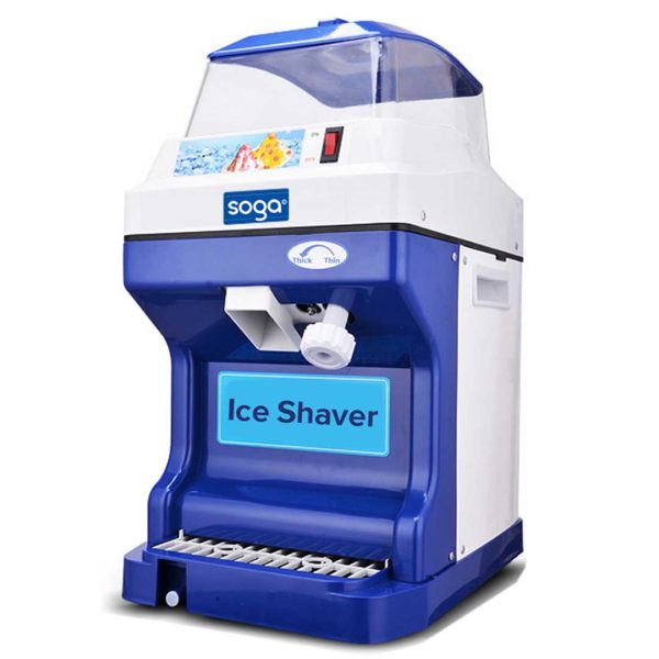 1-SOGA Commercial Ice Shaver Ice Crusher Slicer Smoothie Maker Machine 180KG/h