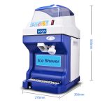 2-SOGA 2X Ice Shaver Commercial Electric Stainless Steel Ice Crusher Slicer Machine 180KG/h 88