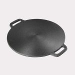 3-SOGA 2X Cast Iron Induction Crepes Pan Baking Cookie Pancake Pizza Bakeware