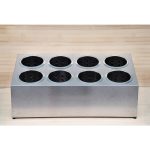 6-SOGA 18/10 Stainless Steel Commercial Conical Utensils Cutlery Holder with 8 Holes