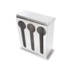 3-SOGA 2X Stainless Steel Buffet Restaurant Spoon Utensil Holder Storage Rack 3 Holes
