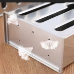 5-SOGA 2X Stainless Steel Buffet Restaurant Spoon Utensil Holder Storage Rack 3 Holes