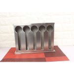 5-SOGA Stainless Steel Buffet Restaurant Spoon Utensil Holder Storage Rack 5 Holes