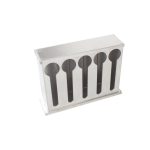 3-SOGA 2X Stainless Steel Buffet Restaurant Spoon Utensil Holder Storage Rack 5 Holes