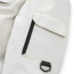 2-abbee White Large Winter Fur Hooded Down Jacket Stylish Lightweight Quilted Warm Puffer Coat