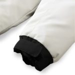 4-abbee White 2XL Winter Fur Hooded Down Jacket Stylish Lightweight Quilted Warm Puffer Coat