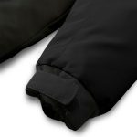 4-abbee Black 3XL Winter Fur Hooded Down Jacket Stylish Lightweight Quilted Warm Puffer Coat