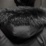 7-abbee Black XL Winter Fur Hooded Down Jacket Stylish Lightweight Quilted Warm Puffer Coat