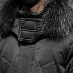 8-abbee Black XL Winter Fur Hooded Down Jacket Stylish Lightweight Quilted Warm Puffer Coat