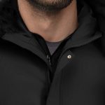 7-abbee Black Large Winter Fur Hooded Thick Overcoat Jacket Stylish Lightweight Quilted Warm Puffer Coat