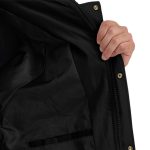 2-abbee Black 3XL Winter Fur Hooded Thick Overcoat Jacket Stylish Lightweight Quilted Warm Puffer Coat