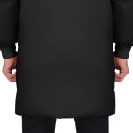 3-abbee Black 3XL Winter Fur Hooded Thick Overcoat Jacket Stylish Lightweight Quilted Warm Puffer Coat