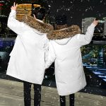 8-abbee White 3XL Winter Fur Hooded Thick Overcoat Jacket Stylish Lightweight Quilted Warm Puffer Coat