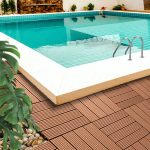 4-SOGA 11 pcs Red Brown DIY Wooden Composite Decking Tiles Garden Outdoor Backyard Flooring Home Decor