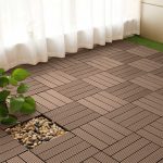 3-SOGA 2X 11 pcs Light Chocolate DIY Wooden Composite Decking Tiles Garden Outdoor Backyard Flooring Home Decor