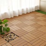 3-SOGA 11 pcs Coffee DIY Wooden Composite Decking Tiles Garden Outdoor Backyard Flooring Home Decor