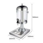 5-SOGA 2X Single 8L Juicer Water Milk Coffee Pump Beverage Drinking Utensils