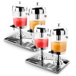 1-SOGA 2X Dual 8L Juicer Water Milk Coffee Pump Beverage Drinking Utensils