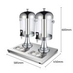 5-SOGA 2X Dual 8L Juicer Water Milk Coffee Pump Beverage Drinking Utensils