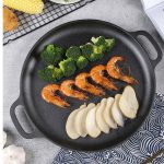 30cm Cast Iron Frying Pan Skillet and 28cm Induction Casserole