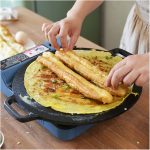 5-SOGA Dual Burners Cooktop Stove 30cm Cast Iron Skillet and 34cm Induction Crepe Pan Cookware