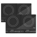 1-SOGA 2X Cooktop Portable Induction LED Electric Double Duo Hot Plate Burners Cooktop Stove