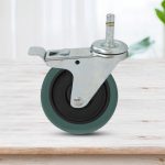 5-SOGA 2X 4" Heavy Duty Polyurethane Swivel Castor Brake Wheels