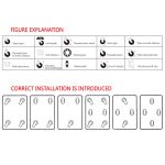 8-SOGA 2X 4" Heavy Duty Polyurethane Swivel Castor Brake Wheels