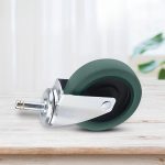 3-SOGA 2X 4" Heavy Duty Polyurethane Swivel Castor Wheels