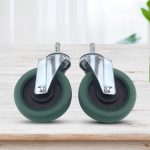 4-SOGA 2X 4" Heavy Duty Polyurethane Swivel Castor Wheels