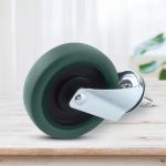 7-SOGA 2X 4" Heavy Duty Polyurethane Swivel Castor Wheels