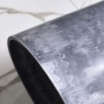 6-SOGA 27cm Weathered Grey Round Resin Plant Flower Pot in Cement Pattern Planter Cachepot for Indoor Home Office