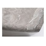 7-SOGA 2X 27cm Rock Grey Square Resin Plant Flower Pot in Cement Pattern Planter Cachepot for Indoor Home Office