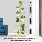 2-SOGA 8 Tier 9 Pots Gold Metal Plant Stand Flowerpot Display Shelf Rack Indoor Home Office Decor