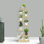 3-SOGA 2X 8 Tier 9 Pots Gold Metal Plant Stand Flowerpot Display Shelf Rack Indoor Home Office Decor