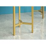 8-SOGA 30CM Gold Metal Plant Stand with Flower Pot Holder Corner Shelving Rack Indoor Display