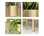 5-SOGA 2X 30CM Gold Metal Plant Stand with Flower Pot Holder Corner Shelving Rack Indoor Display