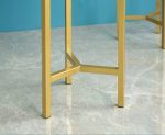 7-SOGA 2X 30CM Gold Metal Plant Stand with Flower Pot Holder Corner Shelving Rack Indoor Display