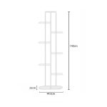 6-SOGA 2X 8 Tier 9 Pots White Metal Plant Rack Flowerpot Storage Display Stand Holder Home Garden Decor