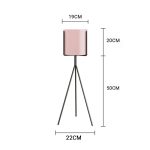 2-SOGA 2X 70cm Tripod Flower Pot Plant Stand with Pink Flowerpot Holder Rack Indoor Display