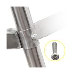 4-SOGA 2X 3 Tier 86x54x94cm Stainless Steel Kitchen Dinning Food Cart Trolley Utility Round Large