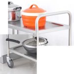 4-SOGA 4 Tier 860x540x1170 Stainless Steel Kitchen Dining Food Cart Trolley Utility