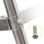 5-SOGA 4 Tier 860x540x1170 Stainless Steel Kitchen Dining Food Cart Trolley Utility