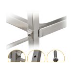 5-SOGA 2X 2 Tier 85x45x90cm Stainless Steel Kitchen Trolley Bowl Collect Service Food Cart Medium