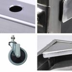 7-SOGA 2 Tier 85x45x90cm Stainless Steel Drink Wine Food Utility Cart Medium